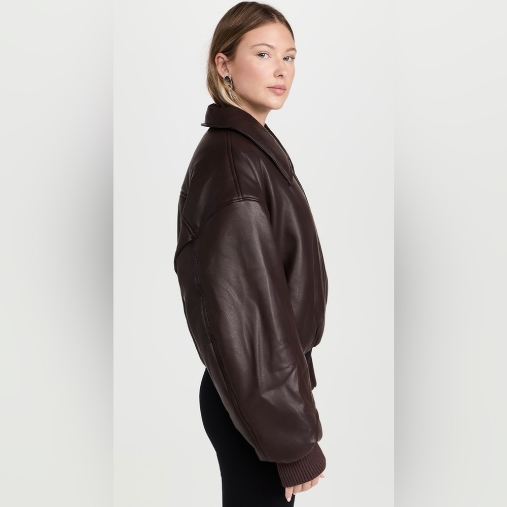 Pixie Market Leather Bomber Jacket - image 3